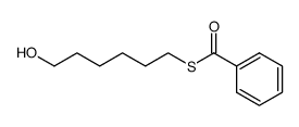 S-benzoyl-6-mercaptohexanol Structure