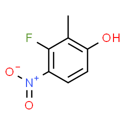 2-甲基-3-氟-4-硝基苯酚结构式