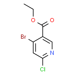 4-溴-6-氯烟酸乙酯结构式
