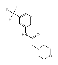 4-Morpholineacetamide,N-[3-(trifluoromethyl)phenyl]- Structure