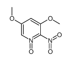 3,5-dimethoxy-2-nitro-1-oxidopyridin-1-ium Structure