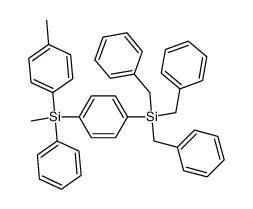 Methyl-phenyl-p-tolyl-[4-tribenzylsilyl-phenyl]-silan Structure