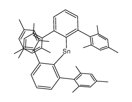 Sn(C6H3-2,6-(C6H2-2,4,6-(CH3)3)2)2结构式