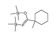 (1-Methylcyclohexyl-trimethylsiloxymethyliden)-trimethylsilylphosphin结构式