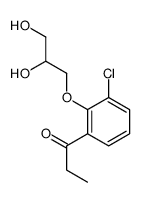 1-[3-chloro-2-(2,3-dihydroxypropoxy)phenyl]propan-1-one结构式