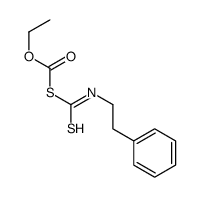 ethyl 2-phenylethylcarbamothioylsulfanylformate结构式