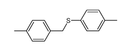 (4-methylbenzyl)(p-tolyl)sulfane结构式