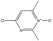 2,6-二甲基-4-氯嘧啶-1-氧化物结构式