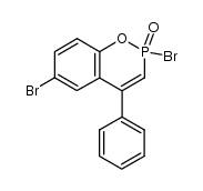 2-bromo-4-phenyl-2H-(4-bromobenzo)[e][1,2]oxaphosphorin-3-ene 2-oxide Structure