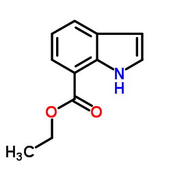 吲哚-7-甲酸乙酯结构式