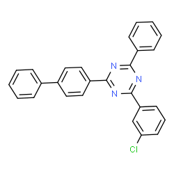 2-([1,1'-Biphenyl]-4-yl)-4-(3-chlorophenyl)-6-phenyl-1,3,5-triazine structure