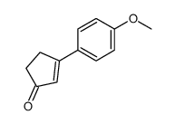 3-(4-Methoxyphenyl)-2-cyclopenten-1-one Structure