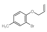 2-bromo-4-methyl-1-prop-2-enoxy-benzene结构式