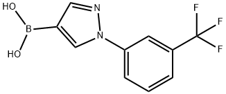 (1-(3-(Trifluoromethyl)phenyl)-1H-pyrazol-4-yl)boronic acid Structure