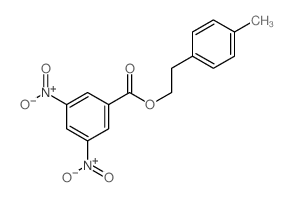 Benzeneethanol,4-methyl-, 1-(3,5-dinitrobenzoate)结构式