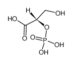 (S)-3-Hydroxy-2-(Phosphonooxy)Propanoic Acid Structure
