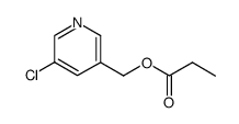 3-chloro-5-propionyloxymethyl-pyridine结构式