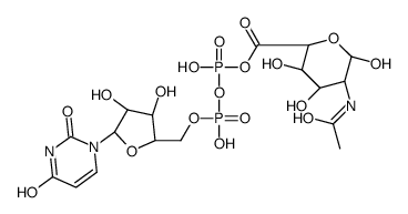 uridine diphosphate N-acetyl-D-mannosaminuronic acid Structure