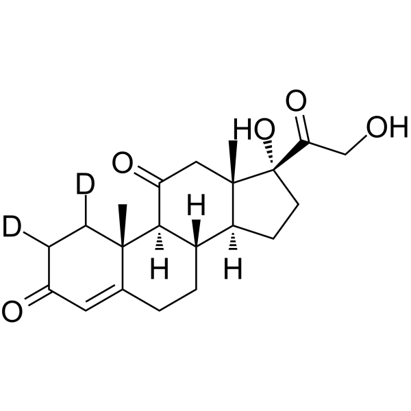 Cortisone-d2 Structure