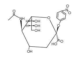 4-nitrophenyl β-D-N-acetylneuraminic acid Structure
