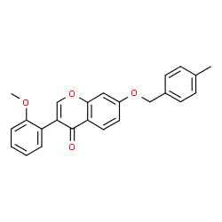 3-(2-Methoxyphenyl)-7-[(4-methylbenzyl)oxy]-4H-chromen-4-one结构式