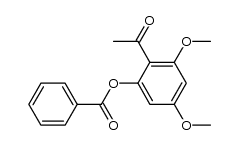 2-benzoyloxy-4,6-dimethoxyacetophenone结构式