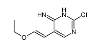2-氯-5-(2-乙氧基乙烯基)-嘧啶-4-胺结构式