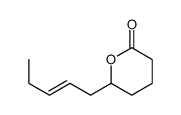 四氢-6-(2-戊烯基)-2H-2-吡喃酮结构式