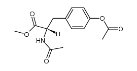 N-acetyl‐O-acetyl‐tyrosine methyl ester Structure