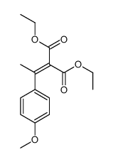 diethyl 2-[1-(4-methoxyphenyl)ethylidene]propanedioate结构式