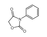 3-Phenyl-1,3-oxazolidin-2,4-dion结构式
