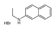 N-乙基-2-萘胺氢溴酸盐结构式