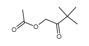 acetic acid 3,3-dimethyl-2-oxobutyl ester Structure
