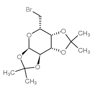 1,2:3,4-Di-O-isopropyliden- 6-deoxy-6-bromo-alpha-D-galactopyranose结构式