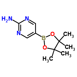 2-Aminopyrimidine-5-boronic acid Pinacol ester structure