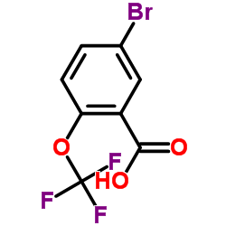 5-溴-2-(三氟甲氧基)苯甲酸结构式