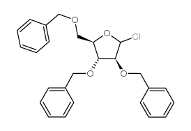 1-氯-2,3,5-三-O-苄基-D-阿拉伯呋喃糖结构式