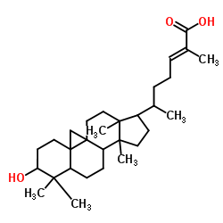 Mangiferolic acid structure