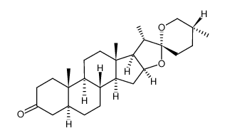 (25R)-5α-Spirostan-3-one结构式