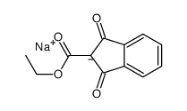 ethyl 2,3-dihydro-1,3-dioxo-1H-indene-2-carboxylate, sodium salt structure