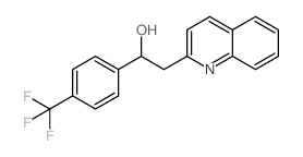 2-喹啉-2-基-1-(4-三氟甲基苯基)乙醇结构式