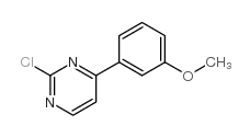 2-氯-4-(3-甲氧基苯基)嘧啶结构式