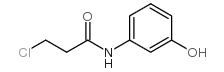 N-(3-羟基苯基)-3-氯PIONYL 胺结构式
