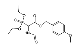diethoxyphosphoryl-thioformylamino-acetic acid 4-methoxy-benzyl ester Structure