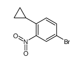 4-Bromo-1-cyclopropyl-2-nitrobenzene结构式