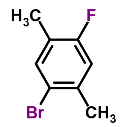 1-溴-4-氟-2,5-二甲基苯结构式