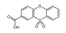 10,10-dioxothianthrene-2-carboxylic acid结构式