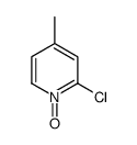 2-氯-4-甲基吡啶-N-氧化物结构式