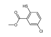 5-chloro-2-mercapto-benzoic acid methyl ester Structure