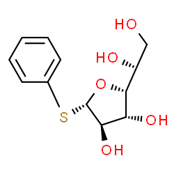 .beta.-D-Glucofuranoside, phenyl 1-thio- structure